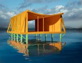 Orange House on Water by James Casebere contemporary artwork photography