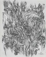 Jimonji Self-Questioning 2026-1 by Majima Naoko contemporary artwork drawing