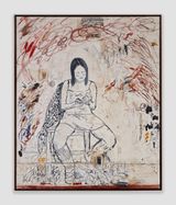 Girl on Wall Analiese by Lorenzo Amos contemporary artwork painting