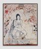 Girl on Wall Analiese by Lorenzo Amos contemporary artwork Painting
