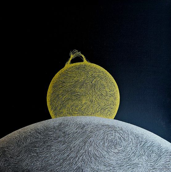 Sirius A  B Celestial Event series by Felippe Moraes contemporary artwork Painting