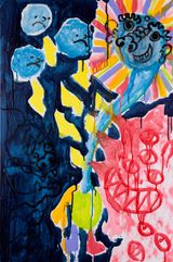 i am tired and i dont even remember the beginning of time anymore let alone the future when all of this will begin again by Jason Phu contemporary artwork painting