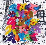 BANLIEUE NORD NORTHERN SUBURBAN by Cyril Kongo contemporary artwork mixed media painting