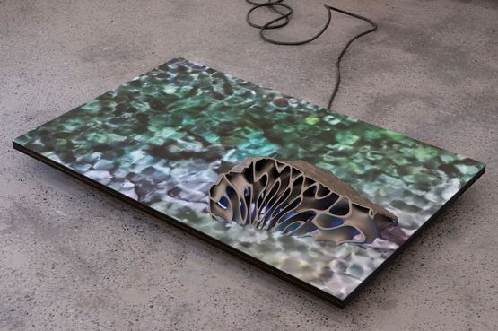 Pearl Lake Rock by Timur Si-Qin contemporary artwork Sculpture