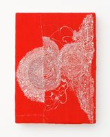 Impatiens 2 by Junko Oki contemporary artwork textile