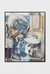 Bathroom Scene 2 by Adrian Ghenie contemporary artwork painting