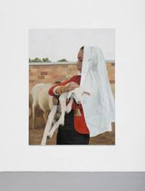 Dylan and the Lamb by Shannon Cartier Lucy contemporary artwork painting