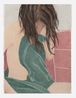 Green Towel by Tarka Kings contemporary artwork Works on Paper