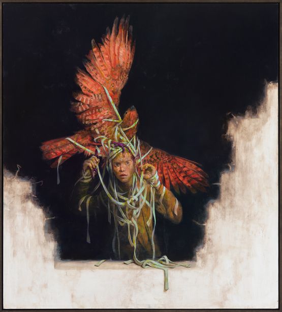 stiehlt by Jonas Burgert contemporary artwork Painting