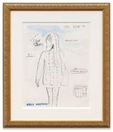 Foreign agent travel Paris  New York by Karen Kilimnik contemporary artwork drawing painting works on paper