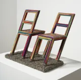 Two Chairs by Lucas Samaras contemporary artwork mixed media