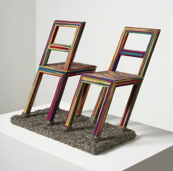 Two Chairs by Lucas Samaras contemporary artwork Mixed Media