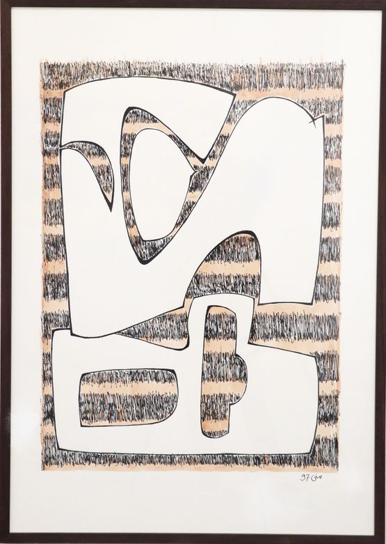 Waves by Mona Saudi contemporary artwork Painting