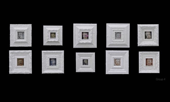 180 Faces by Liu Wei contemporary artwork Painting