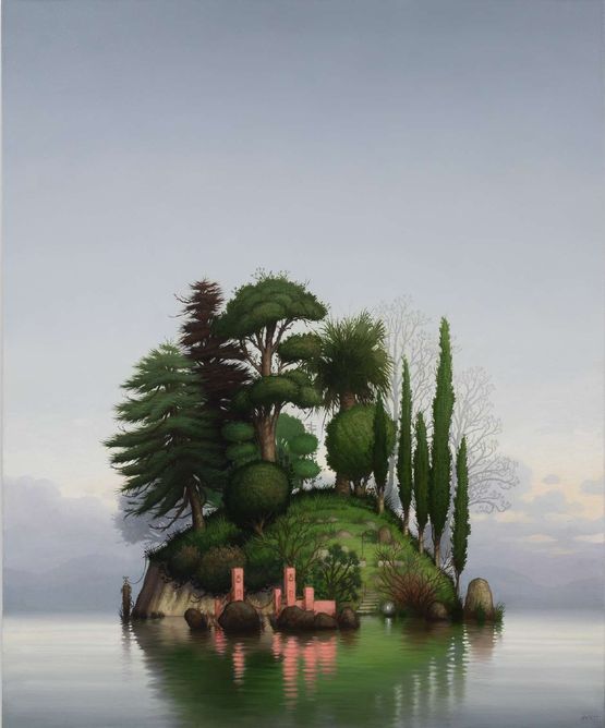 Where the gardener grew by Alexander McKenzie contemporary artwork Painting
