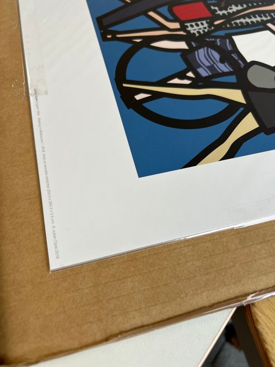 Walking in Melbourne, 1, 2018 by Julian Opie, Screenprint in