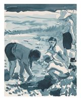 Rockpooling 4 by Caroline Walker contemporary artwork drawing works on paper