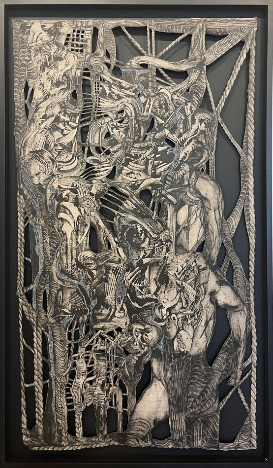 Simeon Stylites by Kevork Mourad contemporary artwork Painting