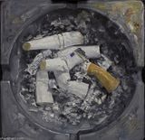 Gray Ashtray by Huang Kui contemporary artwork painting
