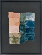 Velvet Collage 9 by Yto Barrada contemporary artwork sculpture textile