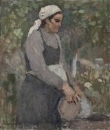 Peasant Woman by Mikayil Abdullayev contemporary artwork painting