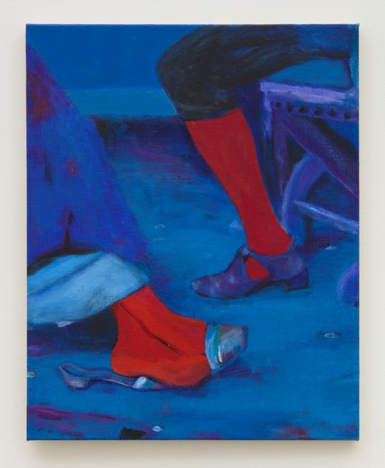Courting in Red by Joshua Petker contemporary artwork Painting