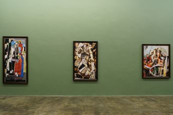 Contemporary art exhibition Vik Muniz Photocubism at Galeria Nara Roesler Sao Paulo Brazil