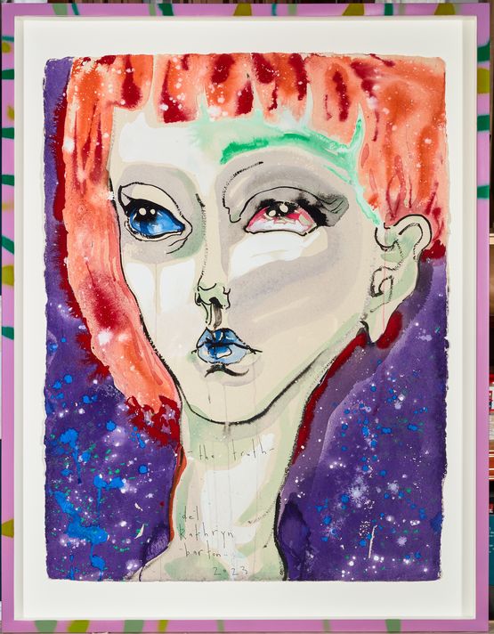 the truth by Del Kathryn Barton contemporary artwork Painting