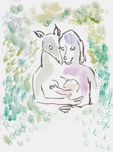 Mr. and Mrs. Change Have a Daughter. Her Name isClimate by Camille Henrot contemporary artwork painting works on paper