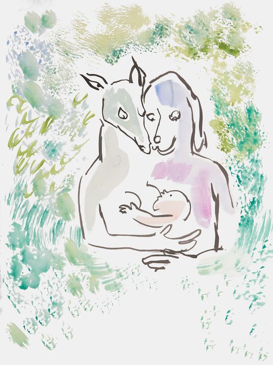 Mr. and Mrs. Change Have a Daughter. Her Name isClimate by Camille Henrot contemporary artwork Painting