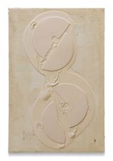 Figure ground study white on white by Paul Sietsema contemporary artwork painting