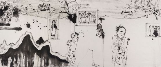 Away from the Shore by Liu Qinghe contemporary artwork Painting