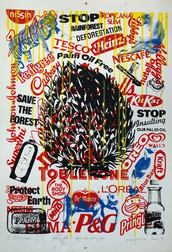 Palm oil in daily life by Maryanto contemporary artwork Print