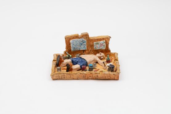 The deadline is approaching by Rinus Van De Velde contemporary artwork Sculpture