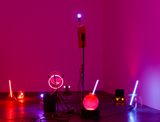 Your eyes sore from crying but it aint time to look away. by Elias Hansen contemporary artwork installation