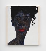 Curled Locks by Amoako Boafo contemporary artwork mixed media
