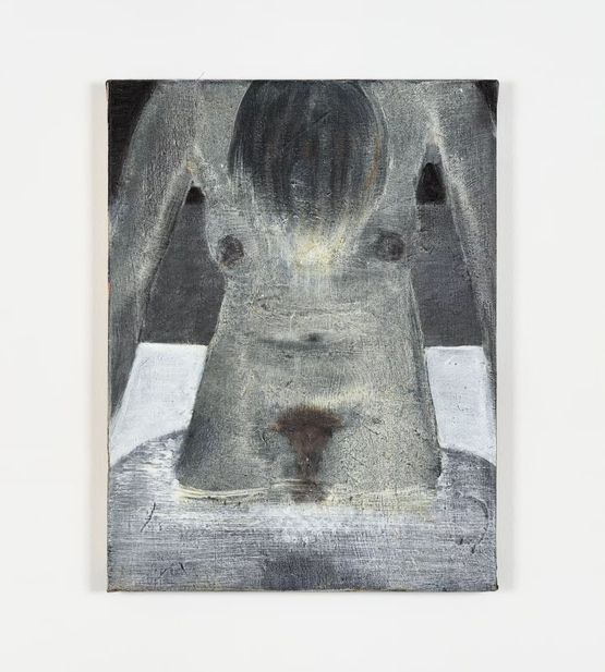 Girl Bath by Merlin James contemporary artwork Painting