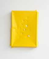 Aluminium Monochrome II Yellow by Angela De La Cruz contemporary artwork painting