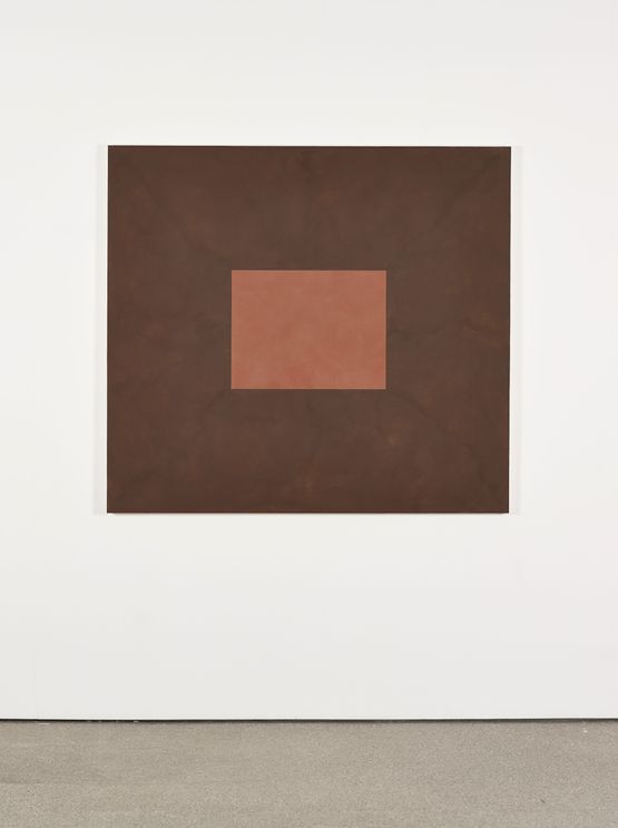 Dull Orange with Brown Aug 1999 by Peter Joseph contemporary artwork Painting