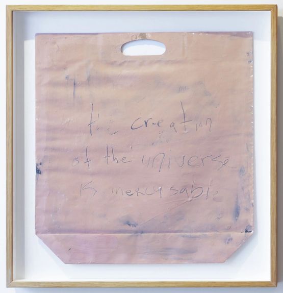 untitled the creation of the universe is inexcusable by The Estate of L. Budd contemporary artwork Works on Paper