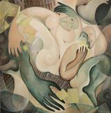 Carcassonne by Zhou Chi contemporary artwork painting