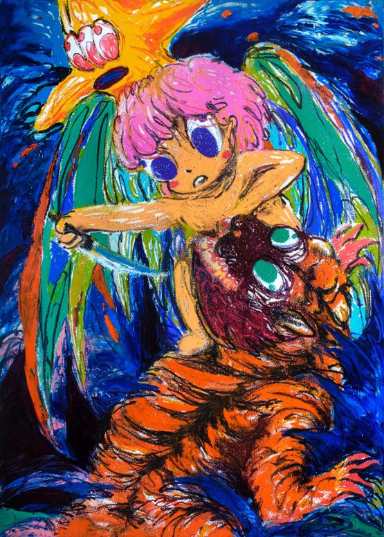 Repeated Battles Fight Against Fear by Berbrain Bernandi Desanda contemporary artwork Painting