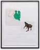 Removal Series Two Partial Figures With Dog. Maquette by John Baldessari contemporary artwork Painting