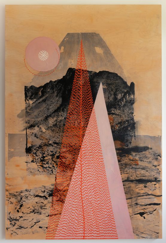 Inner peaks inner shields they wear away by Radhika Khimji contemporary artwork Painting