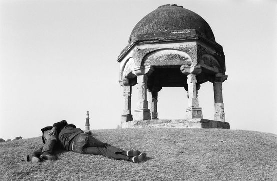 Towards and Indian Gay Image Qutb Minar by Sunil Gupta contemporary artwork Photography
