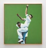 Harold Larwood by Ian Scott contemporary artwork painting