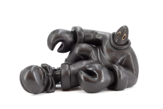 Lounging Lobster by Philip Colbert contemporary artwork Sculpture