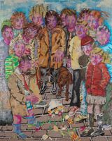 Februar in Budapest by Ramsko contemporary artwork mixed media painting