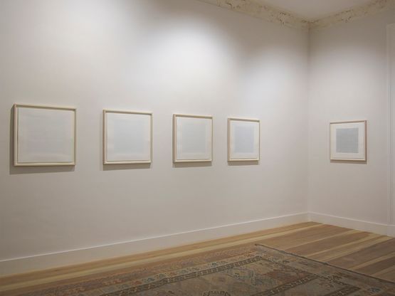 five white drawings white is also a kind of black no. 15 by David Connearn contemporary artwork Works on Paper