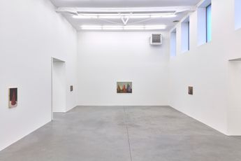 Contemporary art exhibition Michael Borremans Coloured Cones at Zeno X Gallery Antwerp Belgium